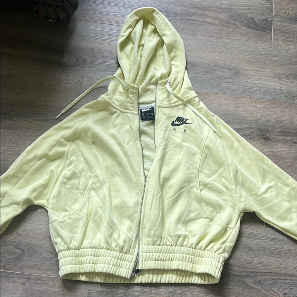 Neon yellow Nike zip up jacket